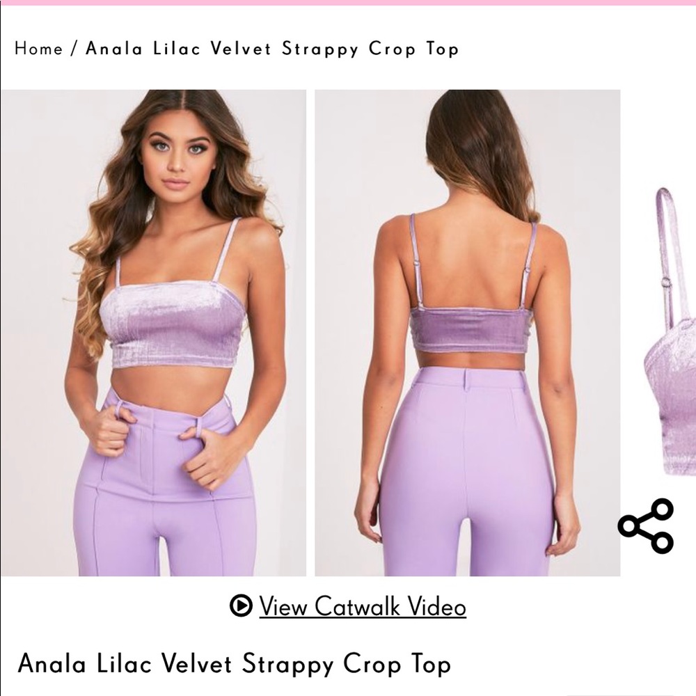 Pretty little thing top never worn with tags